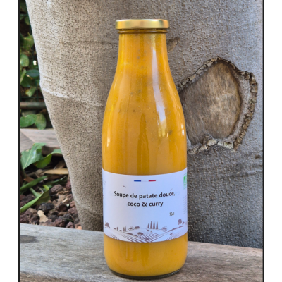 Soupe de patate douce, coco & curry - 75 cl