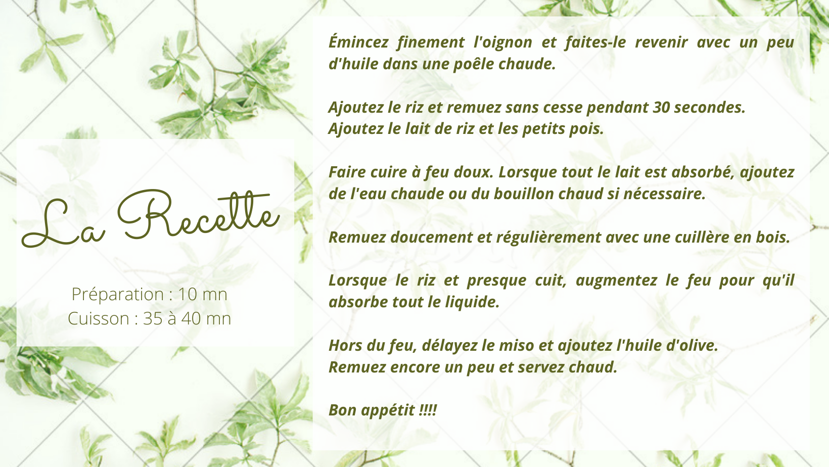 recette